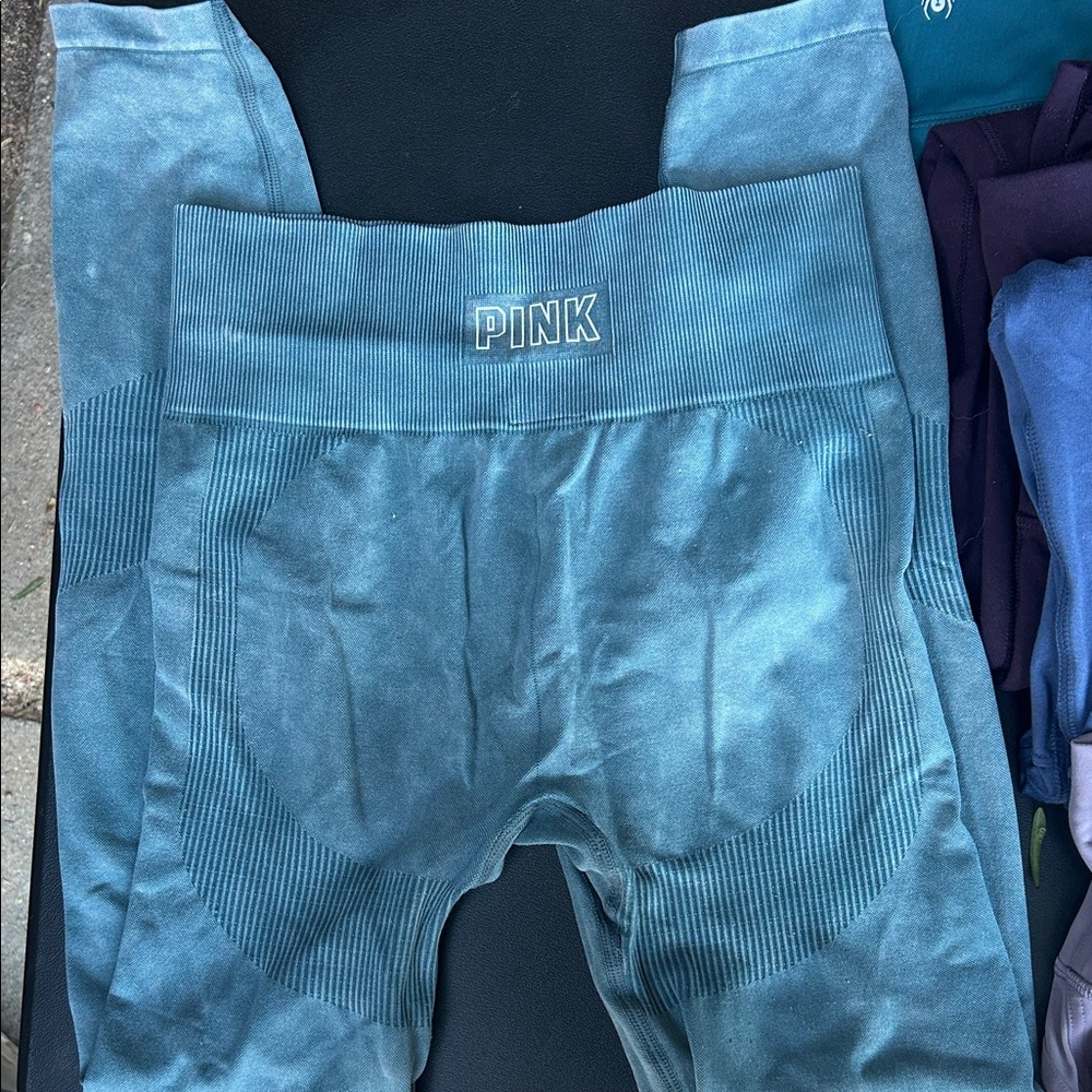 PINK Victoria's Secret Blue Leggings
